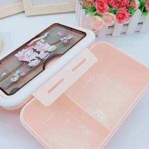 Sanrio My Melody Lunch Box Bento Set w/ Utensils – Pink | New With Tags